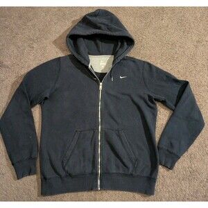 Nike Full Zip Blue Hooded Sweatshirt 586640-402 Men's Large